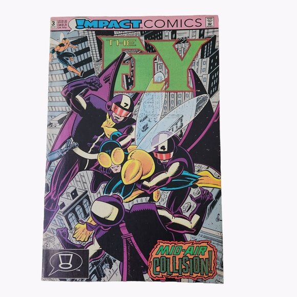 Impact Comics The Fly #3 1991 Comic Book Collector Bagged Boarded - Picture 1 of 3